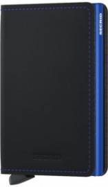 SECRID SLIM WALLET SM MATTE BLACK AND BLUE