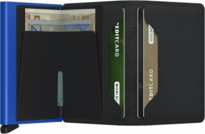 SECRID SLIM WALLET SM MATTE BLACK AND BLUE