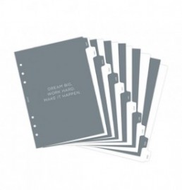 Filofax Refill A5 Organiser Minimal Monthly A5 Dividers 132972