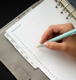 Filofax Refill A5 Organiser Minimal Monthly A5 Dividers 132972