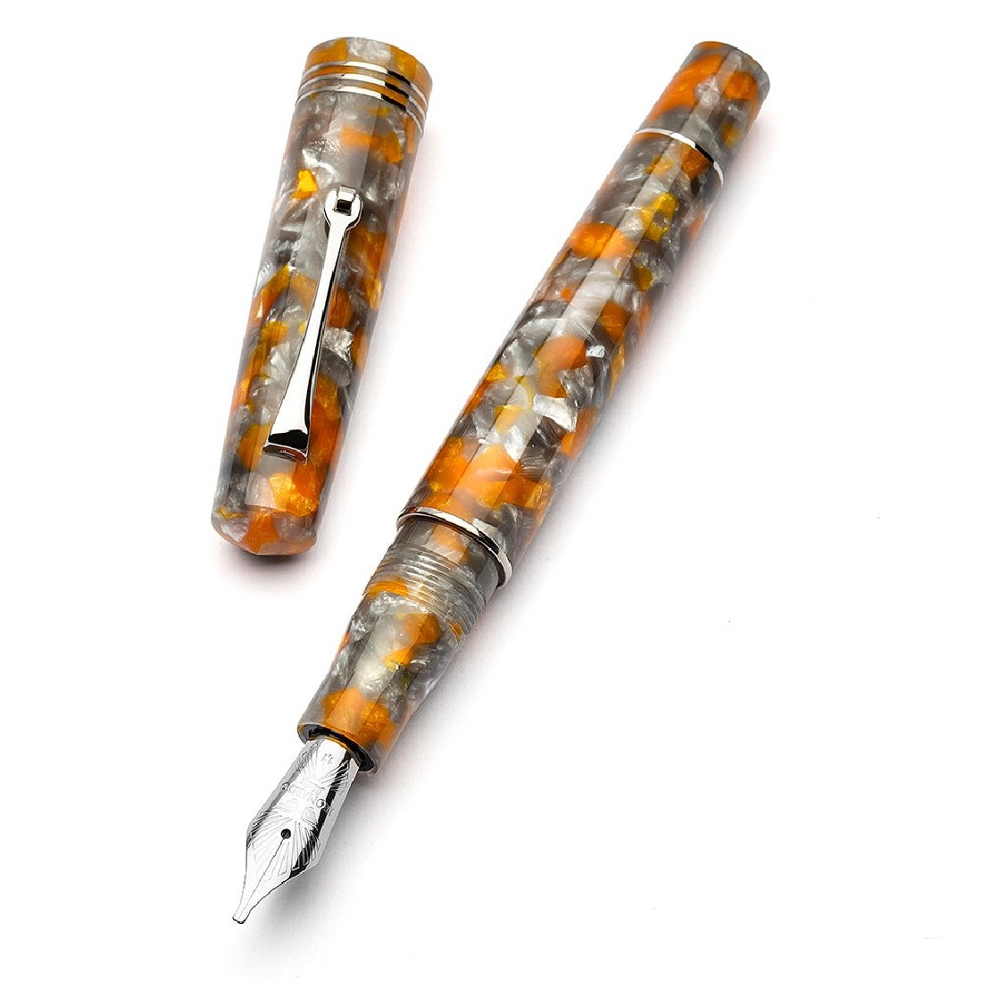 Leonardo Officina Italiana Momento Zero Lava Cenere ST Fountain Pen