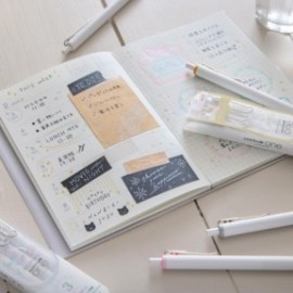 Uni Mitsubishi Gel Ballpoint Pen Uni-ball One 0.50 White, Gold, Silver 3-pack UMN-SC-05 WGS3C