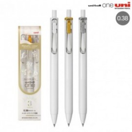Uni Mitsubishi Gel Ballpoint Pen Uni-ball One 0.38 White, Gold, Silver 3-pack UMN-SC-38 WGS3C