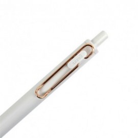Uni Mitsubishi Zento 0.38mm ballpen, black ink, White UMN-SG-38.24 Rose Gold