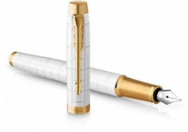 Parker IM Premium Pearl White GT Fountain Pen
