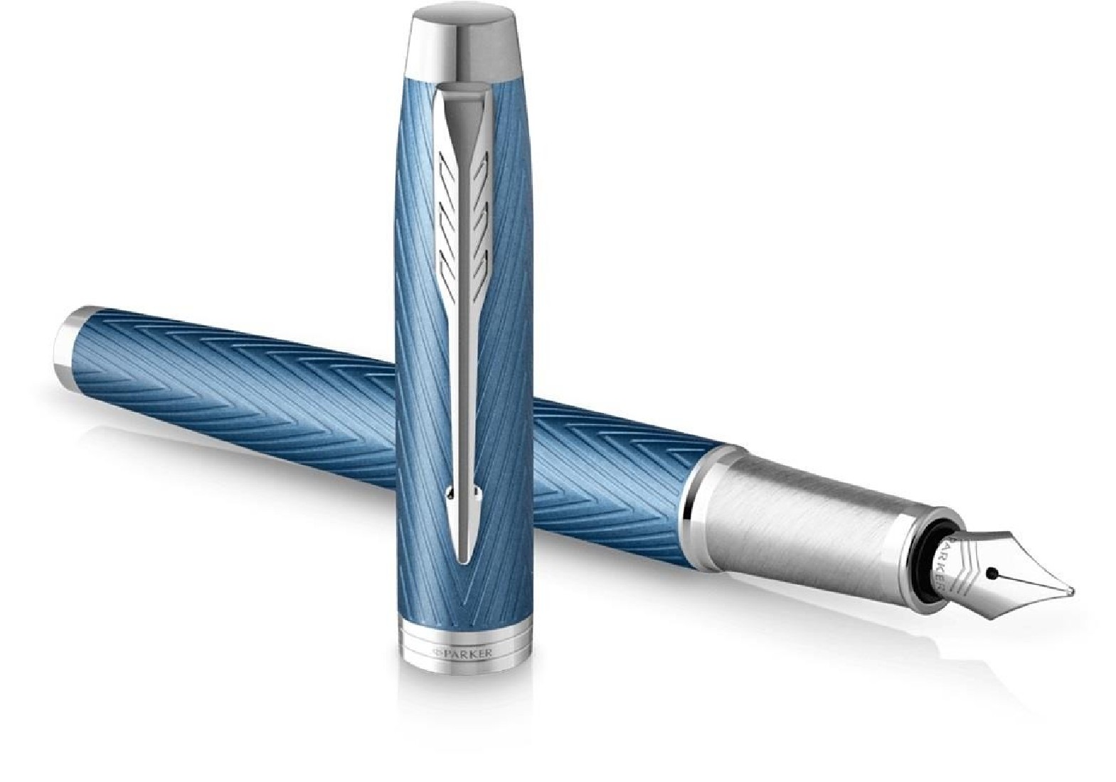 Parker IM Premium Blue - Grey CT Fountain Pen