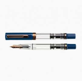 TWSBI ECO INDIGO BLUE WITH ROSE GOLD FOUNTAIN PEN
