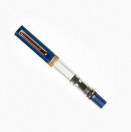 TWSBI ECO INDIGO BLUE WITH ROSE GOLD FOUNTAIN PEN
