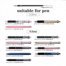 Uni Mitsubishi Ballpoint Pen Refill, Jetstream Compatible SXR-80-05K 0.5mm