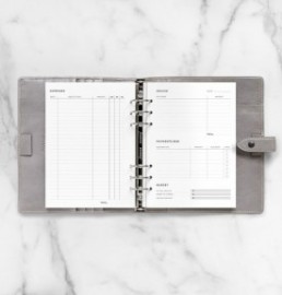 Refill Organizer A5 Expense Tracker 132851 Filofax