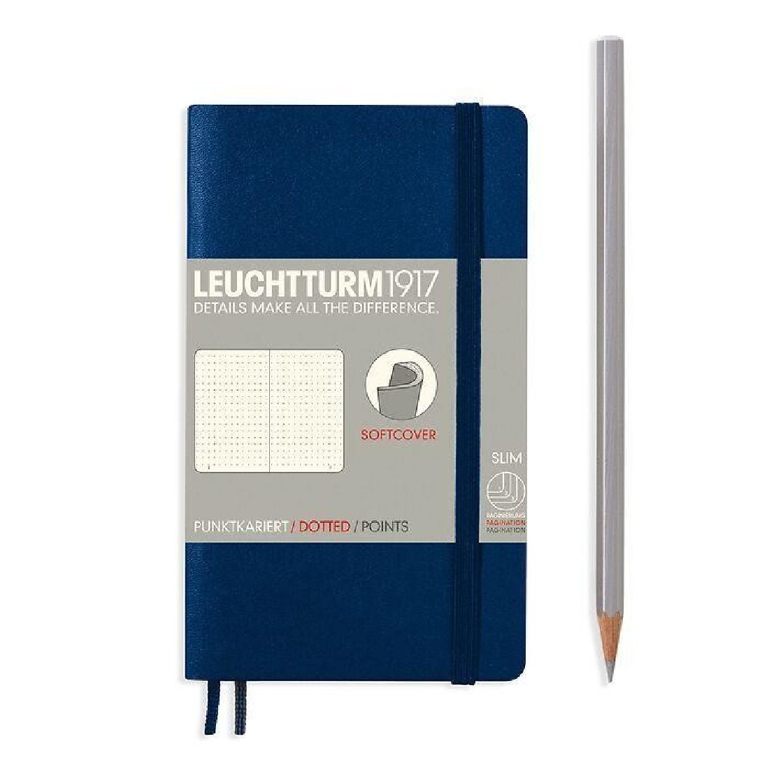 Leuchtturm 1917 Notebook A6 Navy Dotted Soft Cover