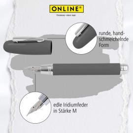 Online Highway Anthracite fountain pen 38289
