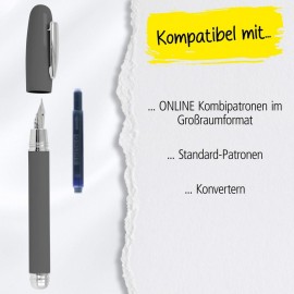 Online Highway Anthracite fountain pen 38289