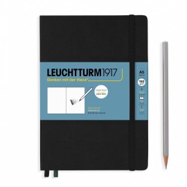 Leuchtturm 1917 Sketchbook Black, Medium (A5) 150 gram