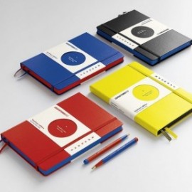Leuchtturm 1917 Notebook A5 Red Dotted Bauhaus Edition, Hard Cover