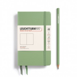Leuchtturm 1917 Notebook A6 Sage Plain Hard Cover