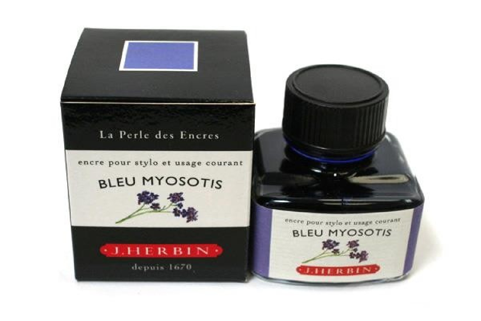 FOUNTAIN PEN INK 13015 BLEU MYOSOTIS(FORGET ME NOT BLEU) J. HERBIN
