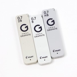 Pilot Neox graphite leads for mechanical pencil, 0,3mm 0.4mm 0,5mm 0,7mm 0,9mm, 30pcs, HRFG