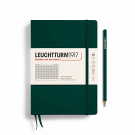 Leuchtturm 1917 Notebook A5 Forest Green Squared Hard Cover