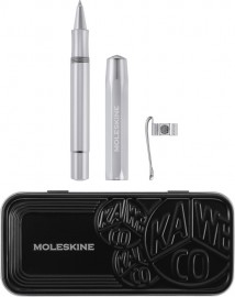 Kaweco Moleskine Rollerball Aluminium Silver with free clip