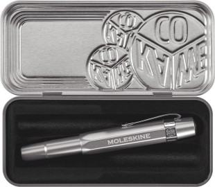 Kaweco Moleskine Rollerball Aluminium Silver with free clip