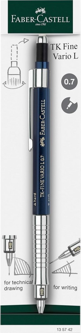 Faber Castell TK-Fine Vario Mechanical Pencil 0.7 mm Blue  135742