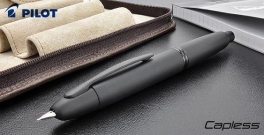 Pilot Capless (Vanishing Point) Fountain Pen Black Matte  FC-1800RRR-BM