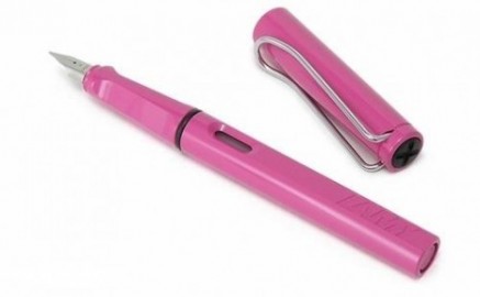 LAMY SAFARI SHINY PINK SPECIAL EDITION 13M FOUNTAIN PEN