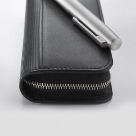 Lamy A403,  Leather Case with Zip for 2 Pens