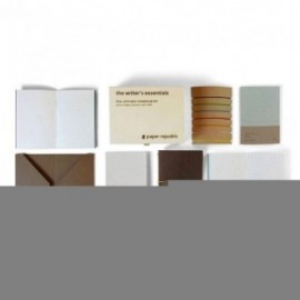 Paper Republic the writers essentials [xl] | chestnut leather journal kit