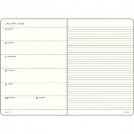 Weekly Planner 2026, A6, softcover, Black, Leuchtturm