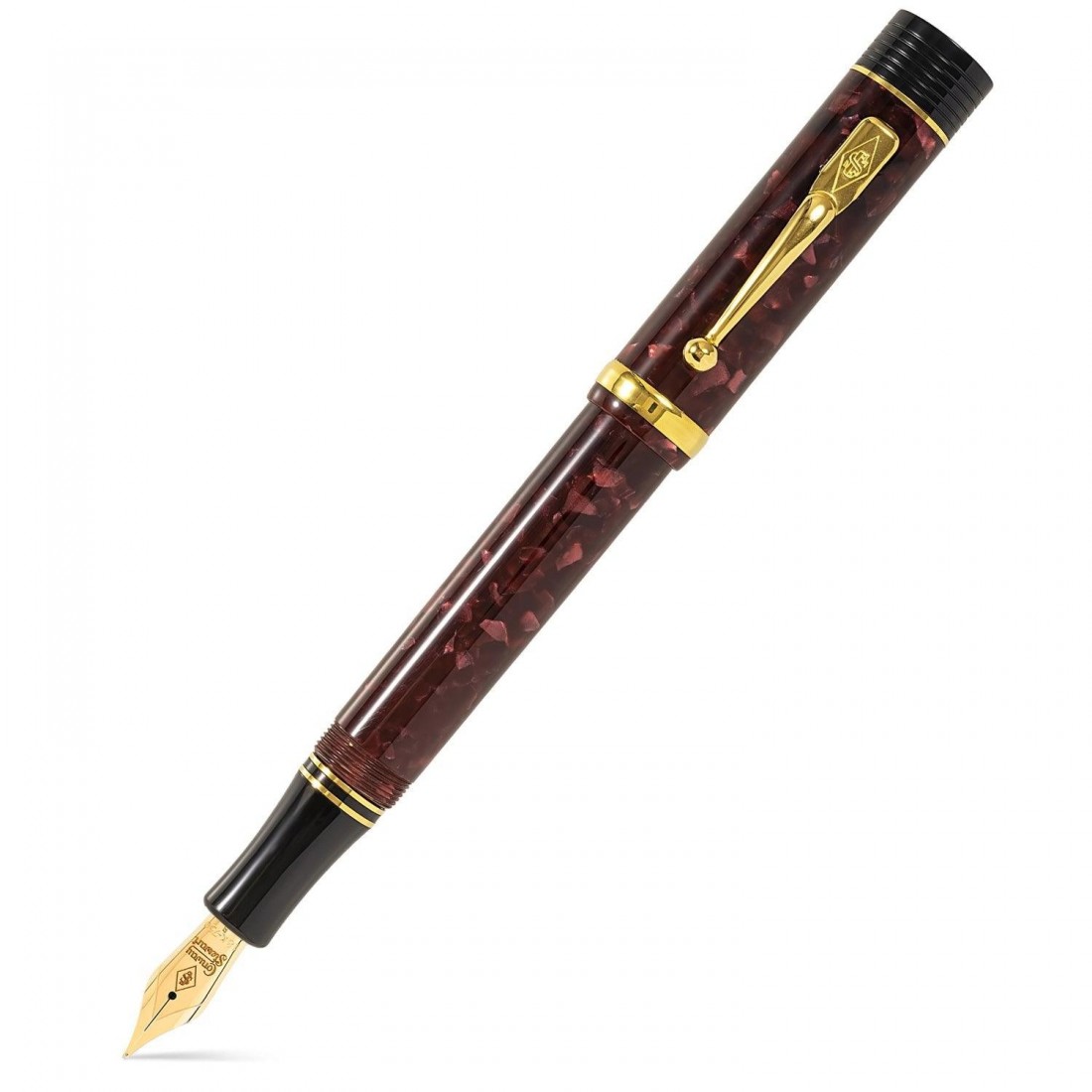 Conway Stewart Churchill Burgundy Fountain Pen