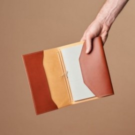 Paper Republic Le Trifold A5 cognac and natural