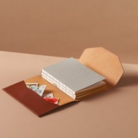 Paper Republic Le Trifold A5 cognac and natural