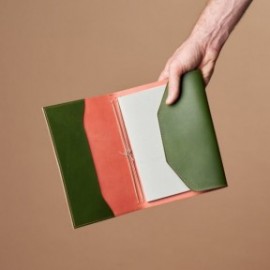 Paper Republic Le Trifold A5 Botany Green and Rustic Rose