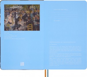 Moleskine Impressions of Impressionism Notebook Large, ruled, fabric hard cover