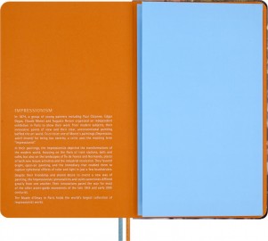 Moleskine Impressions of Impressionism Notebook Large, ruled, fabric hard cover