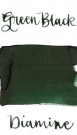 Diamine 80ml  Green Black Fountain pen ink bottle
