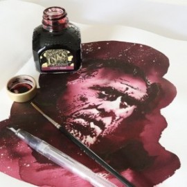 Diamine 80ml Writers blood 110 Fountain pen ink bottle