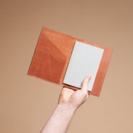 Paper Republic A6 leather portfolio cognac 11,5x16cm