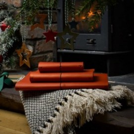 Paper Republic grand voyageur A4 burnt orange leather journal.