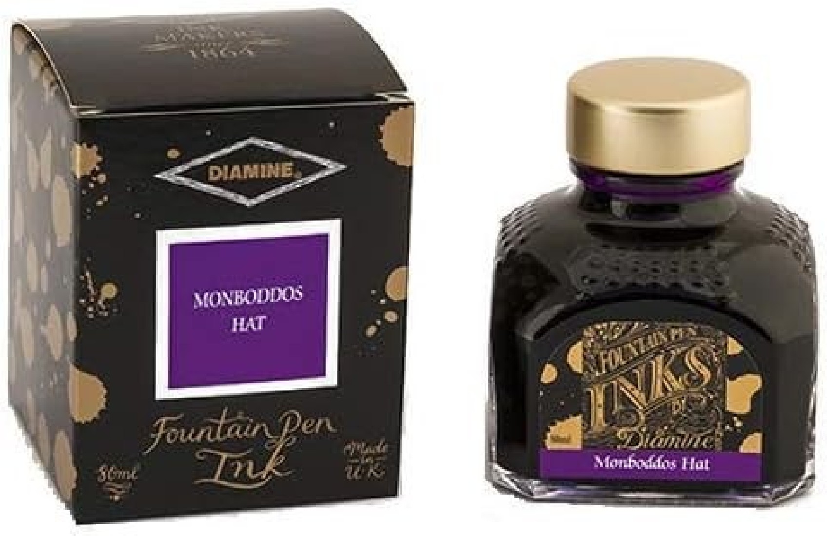 Diamine 80ml Monboddos Hat Fountain pen ink botlle