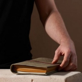 Paper Republic A4 Leather Portfolio Stone Grey Limited Edition.