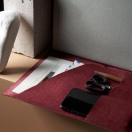 Paper Republic A4 Leather Portfolio Stone Grey Limited Edition.