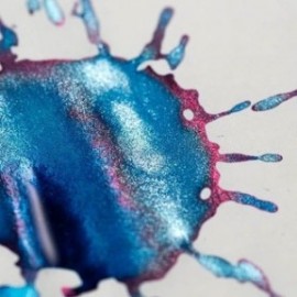 Diamine 50ml Arctic Blue Fountain pen shimmer ink bottle