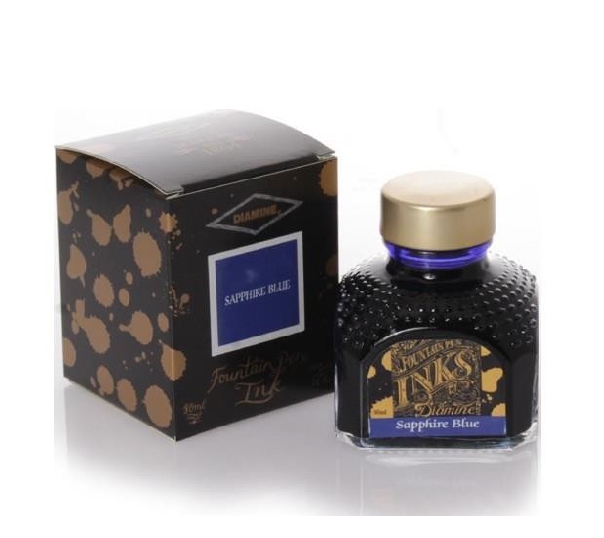 Diamine 80ml  Sapphire Blue 037  Fountain pen ink bottle