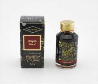 Diamine 50ml Dragon Blood Fountain pen shimmer ink bottle