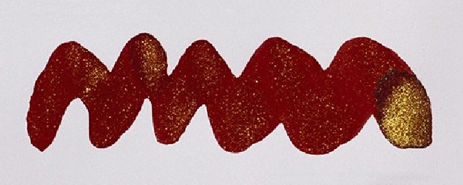 Diamine 50ml Dragon Blood Fountain pen shimmer ink bottle