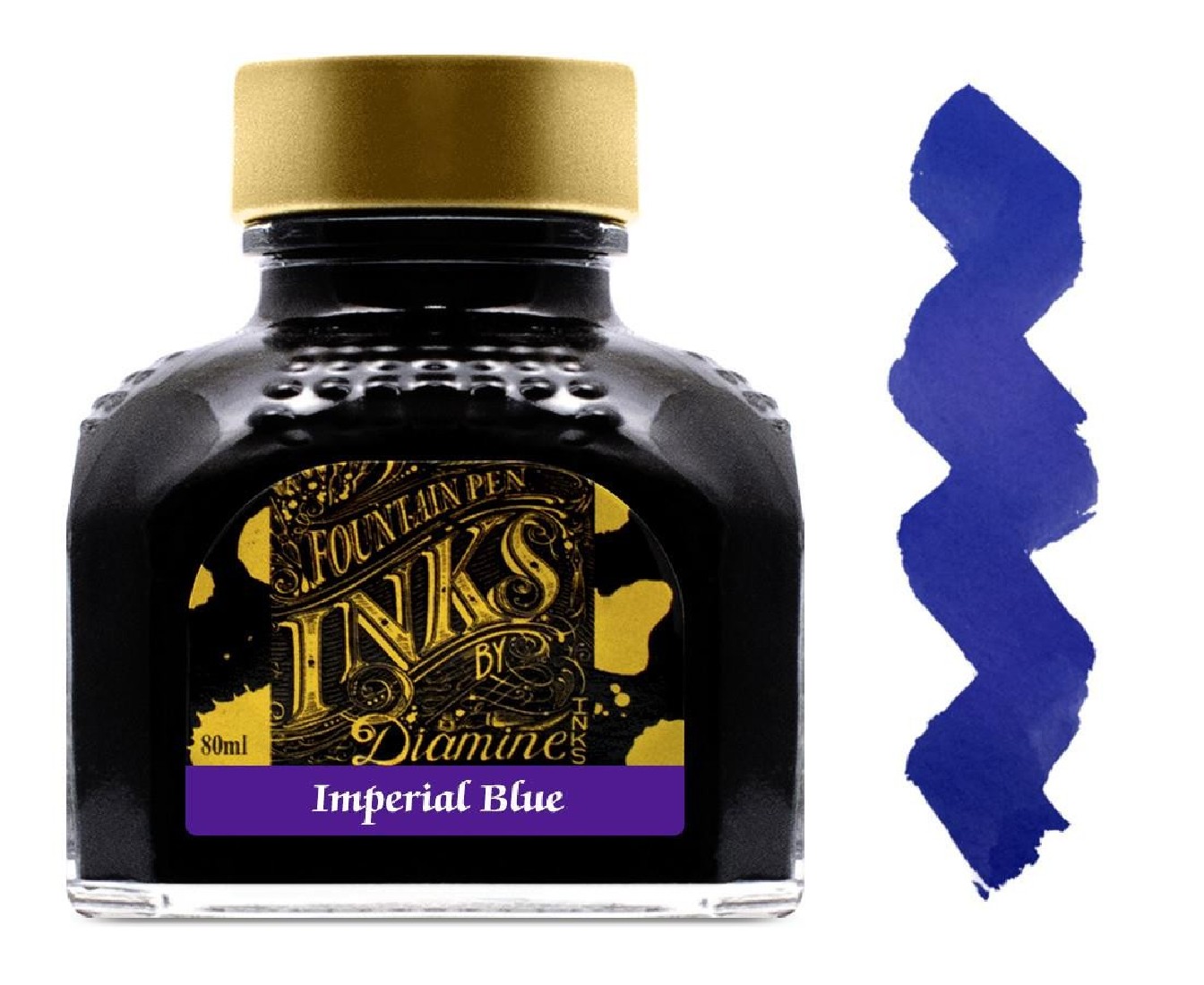 Diamine 80ml  Imperial blue 051 Fountain pen ink botlle