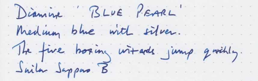 Diamine 50ml Blue Pearl Fountain pen shimmer ink bottle